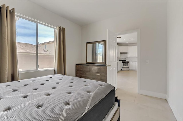 bedroom with baseboards