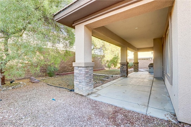 view of patio / terrace with a fenced backyard