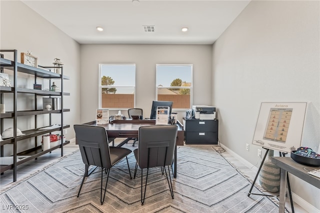 6312 Zephyr Ct, Las Vegas, NV 89149 - home office featuring baseboards and recessed lighting