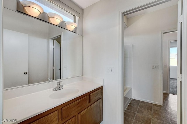 bathroom featuring vanity