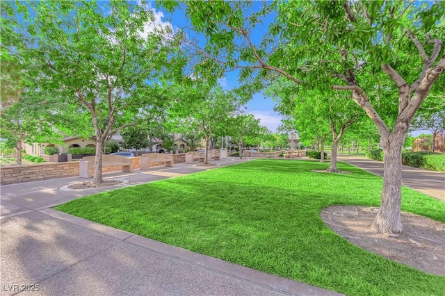 surrounding community with a lawn