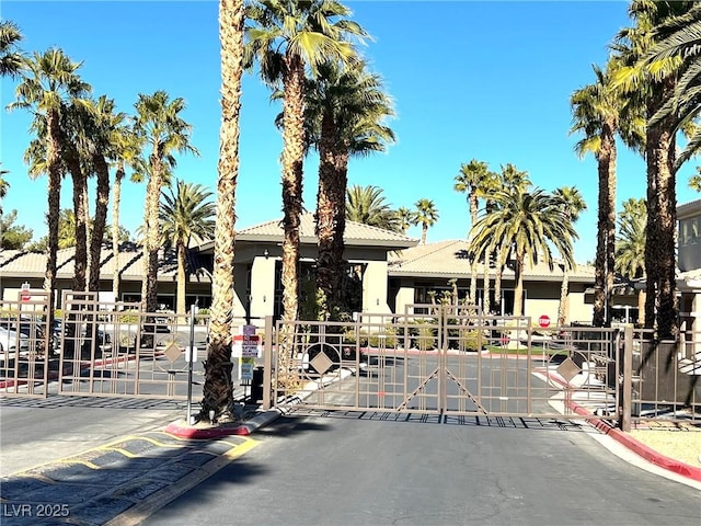 view of property featuring fence