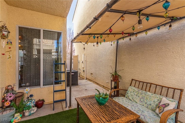 view of patio / terrace featuring cooling unit