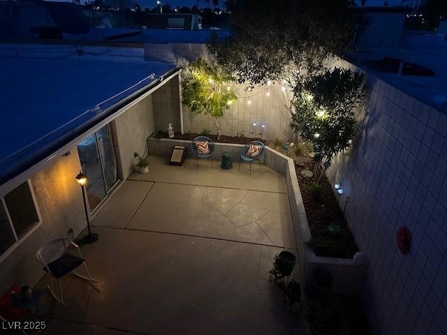 view of patio with fence