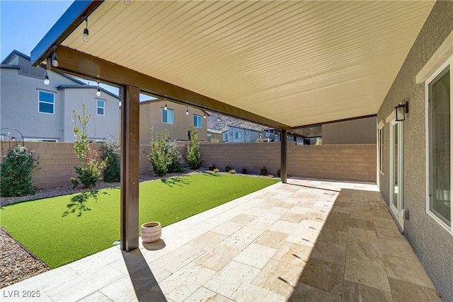 view of patio / terrace featuring a fenced backyard