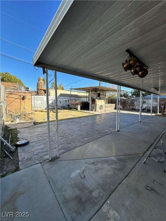 view of patio / terrace with a fenced backyard