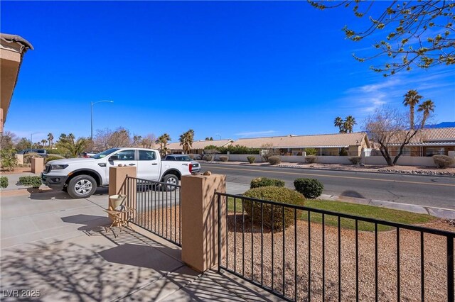 exterior space featuring fence