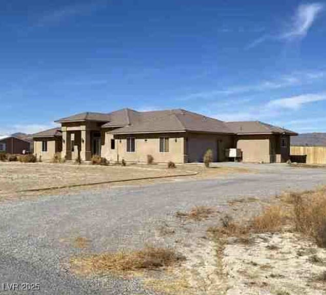 view of front facade with an attached garage