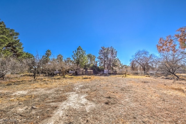 view of yard featuring a rural view