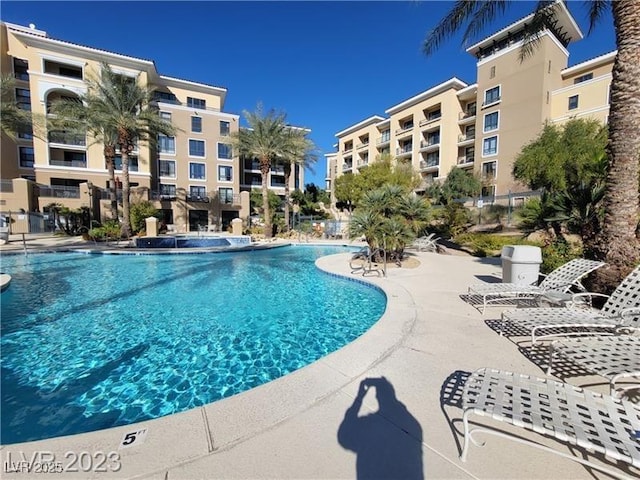 pool featuring a patio