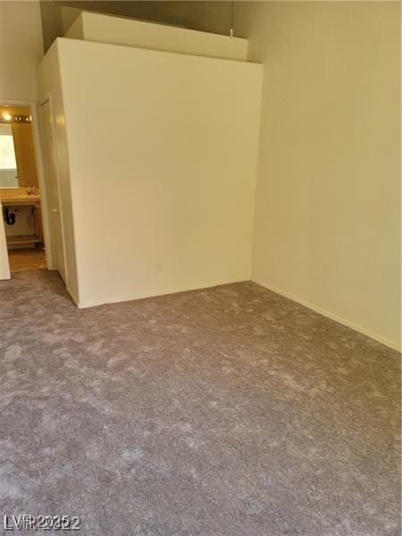 spare room featuring carpet floors