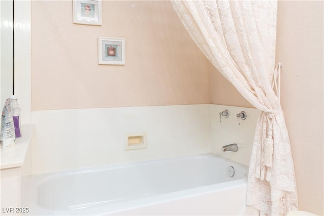 bathroom featuring a bathing tub