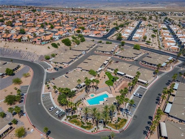 bird's eye view featuring a residential view