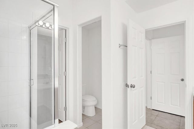 2137 Hidden Ranch Ter, Henderson, NV 89052 - bathroom featuring a shower stall and tile patterned flooring