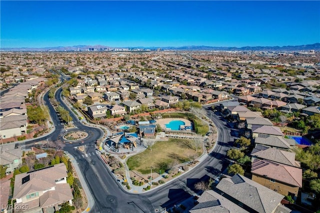 birds eye view of property featuring a residential view