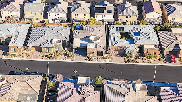 bird's eye view featuring a residential view