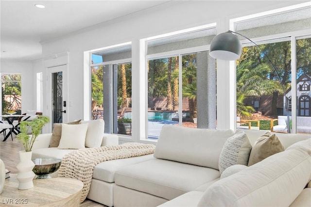 view of sunroom / solarium