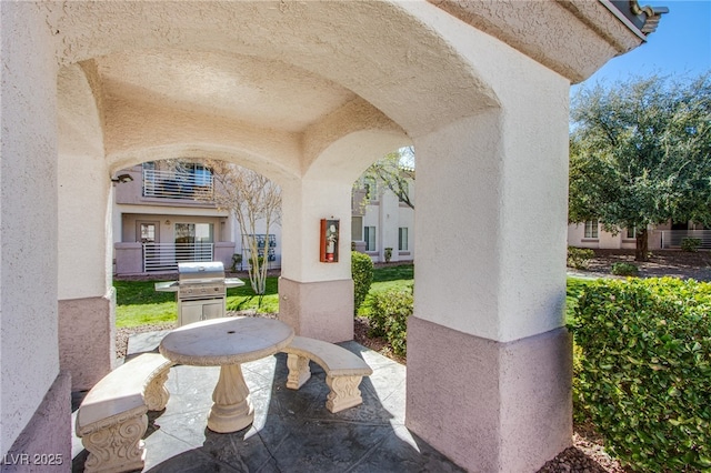 view of patio / terrace with grilling area