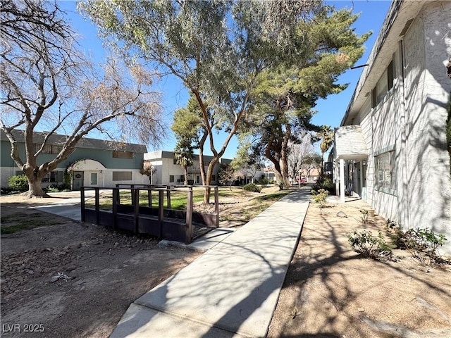 exterior space with a residential view