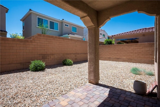 view of patio / terrace with a fenced backyard