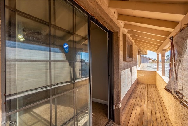 exterior space with a sunroom