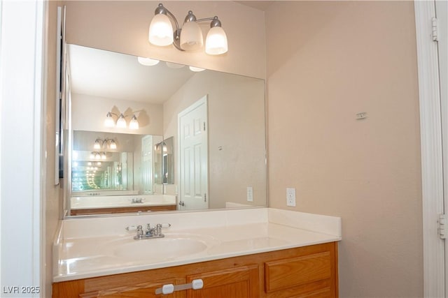 bathroom with vanity