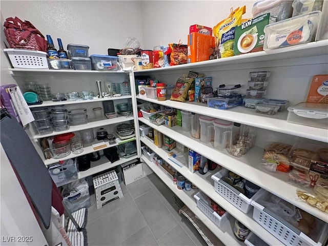 view of storage area