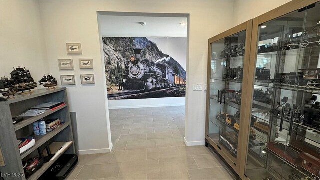 wine cellar with baseboards
