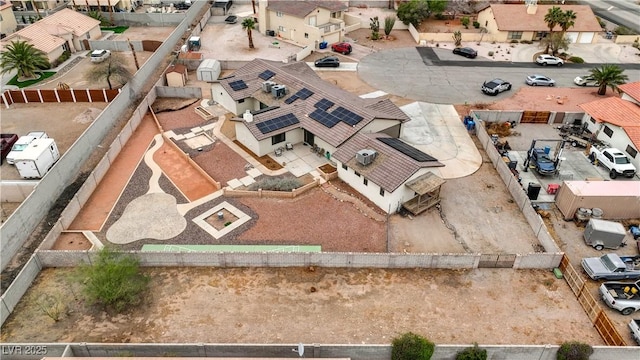 drone / aerial view with a residential view