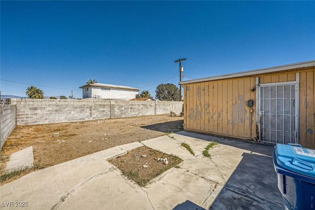 view of patio / terrace with a fenced backyard