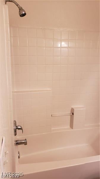 full bath featuring washtub / shower combination