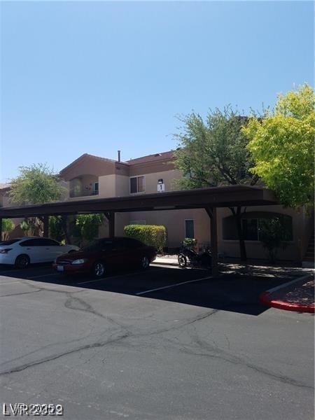 view of covered parking lot