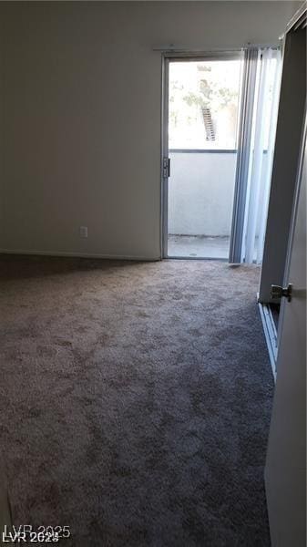 unfurnished room with carpet floors