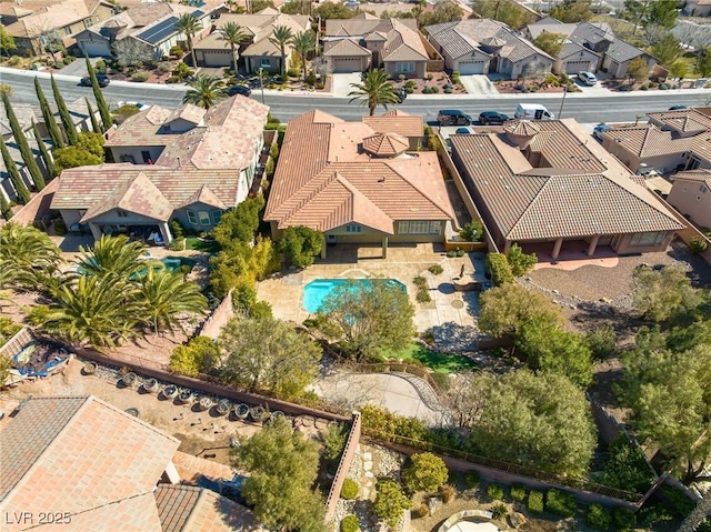 bird's eye view featuring a residential view