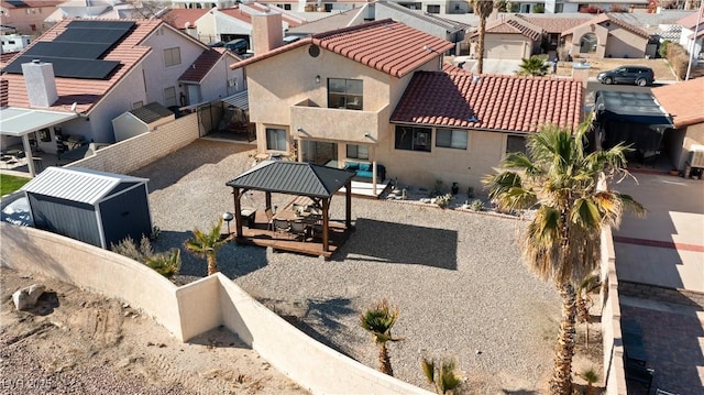 bird's eye view featuring a residential view