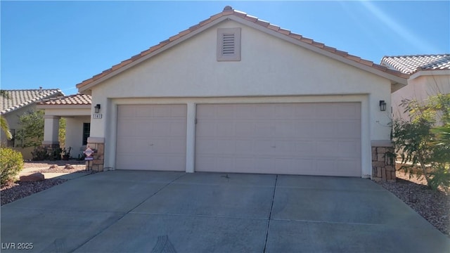 garage with driveway