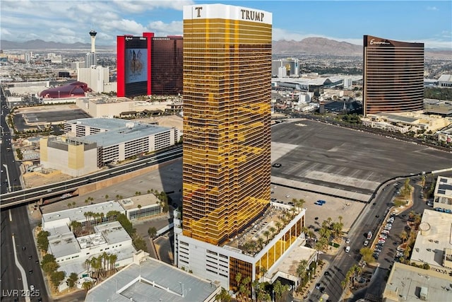 property's view of city with a mountain view