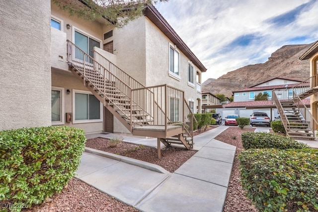 exterior space with stairway