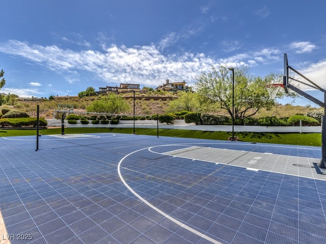 view of basketball court with community basketball court
