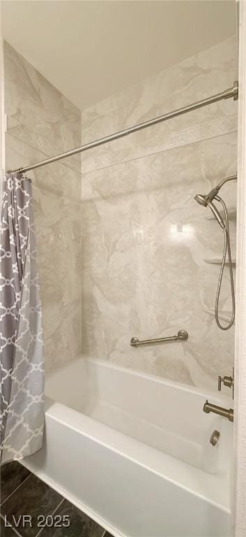 full bath with shower / tub combo