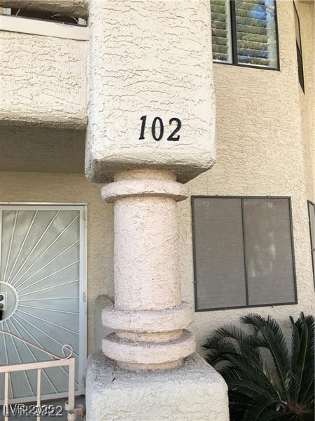 details featuring stucco siding