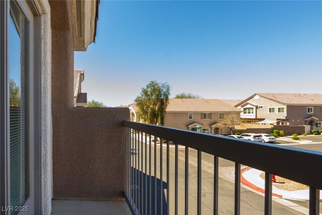 balcony with a residential view