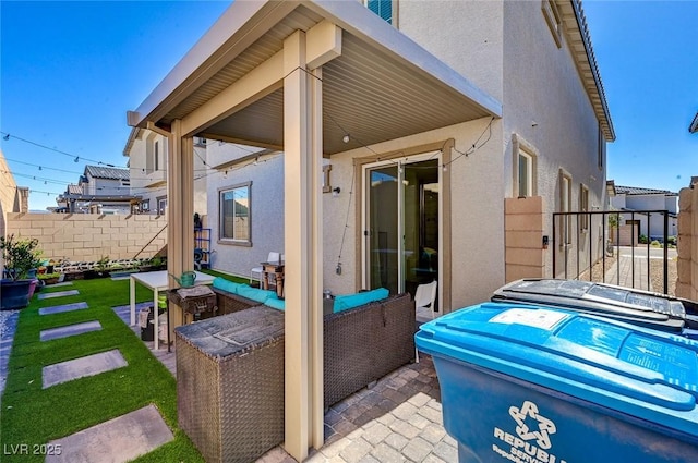 6747 Marjoram St, Las Vegas, NV 89166 - view of patio / terrace featuring fence