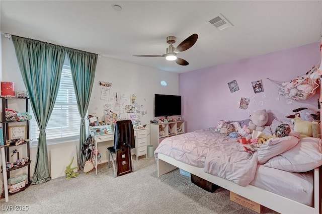 6747 Marjoram St, Las Vegas, NV 89166 - bedroom featuring carpet and a ceiling fan
