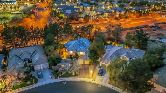 aerial view featuring a residential view