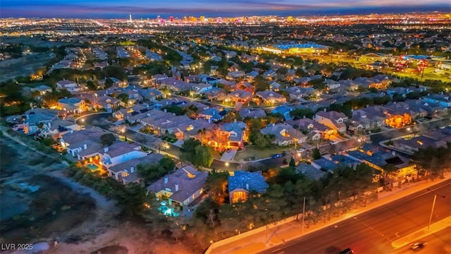 bird's eye view featuring a residential view