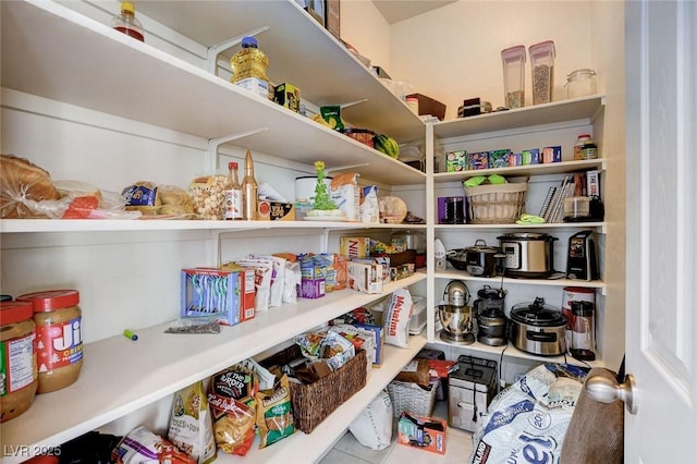 view of pantry