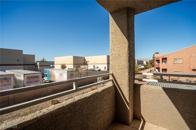 balcony with a residential view