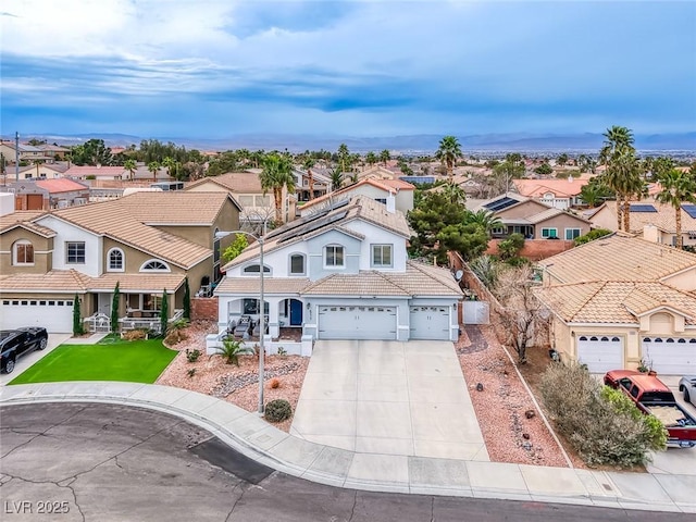 drone / aerial view featuring a residential view