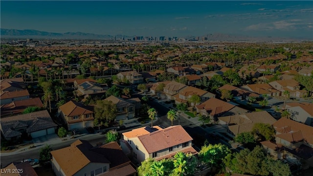 bird's eye view featuring a residential view